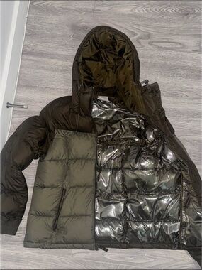 Columbia Men's Olive Green & Black Puffer Ski Jacket